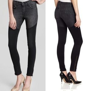 James Jeans Twiggy Thigh High-Zip Ankles - Sz 27